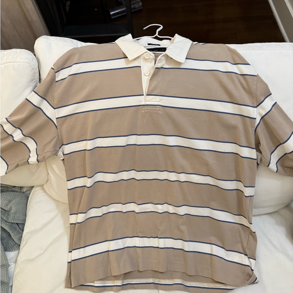 Men’s oversized fit Large long sleeve rugby polo - Picture 2 of 5